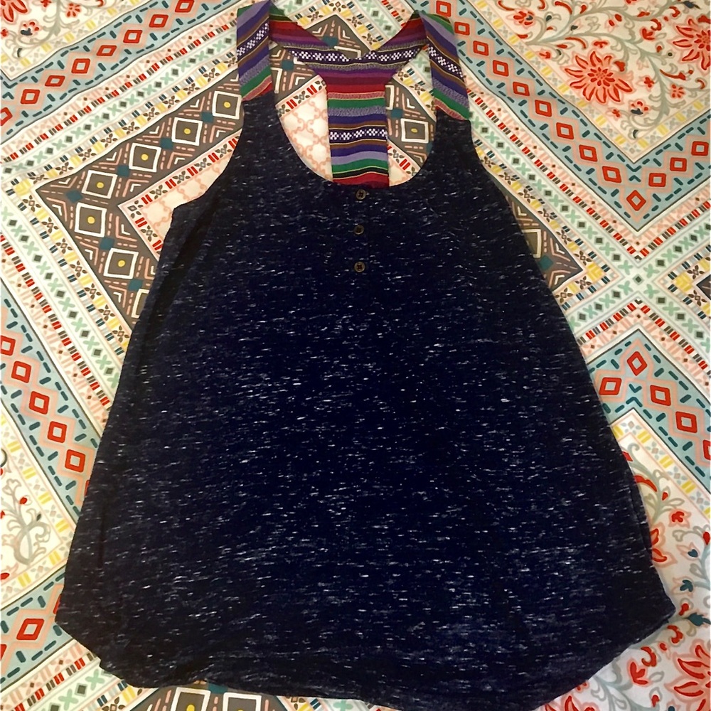 Navy Racerback Tank